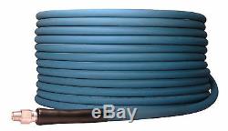 100' ft 3/8 Blue Non-Marking 4000psi Pressure Washer Hose 100 FREE SHIPPING