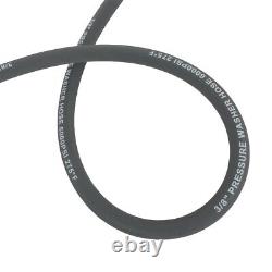 100 ft 3/8 Non-Marking 6000 psi Pressure Washer Hose HOT WATER High Quality