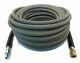 100ft Pressure Washer Hose 4000 PSI Non-Marking Gray With Couplers 275F 3/8