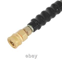 100ft Pressure Washer Hose 4000 PSI Non-Marking Gray With Couplers 3/8