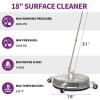 13/15/16.5/18/20 High Pressure Washer Surface Cleaner Stainless Steel 4000 PSI