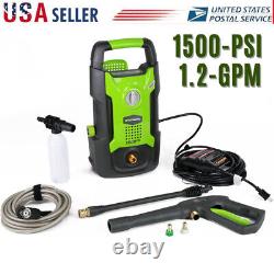 1500PSI 1.2GPM Electric Pressure Washer Sprayer High Power Cleaner Machine