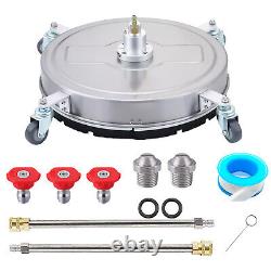 15/15.8/18'' Pressure Washer Surface Cleaner 4000 PSI with 1/4 Quick Connector