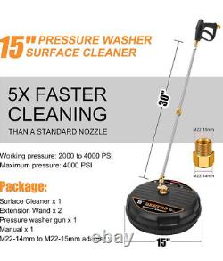 15in 3100 Psi Pressure Washer Surface Cleaner
