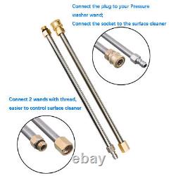 16 Pressure Washer Surface Cleaner Attachment & Wand Extension 3600PSI