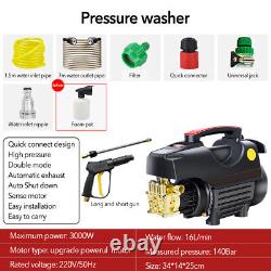 1700 PSI Electric Car Pressure Spray Washer with Extension Tube Hose Foam Bottle