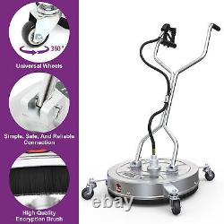18/20/24Dual Handle Pressure Washer Surface Cleaner 4000PSI+3/8 Quick Connector