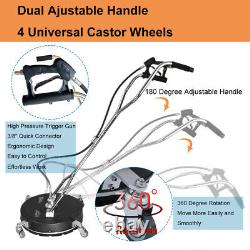 18/20/24 Pressure Washer Surface Cleaner withDual Handle Quick Connect 4500PSI