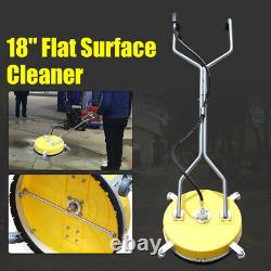 18 Stainless Steel Pressure Washer Flat Surface Cleaner with Wheels 4000PSI