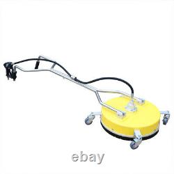 18 Stainless Steel Pressure Washer Flat Surface Cleaner with Wheels 4000PSI