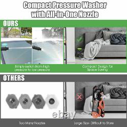 2000PSI X-Shaped Electric High Pressure Washer Machine 1.6 GPM 1500W Green