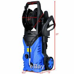 2030PSI Electric Pressure Washer Cleaner 1.7 GPM 1800W with Hose Reel Blue New