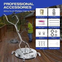 20 Inch Pressure Washer Surface Cleaner Power Washer Dual Handle 4500 PSI