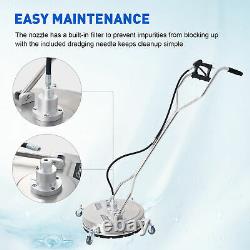 20 Pressure Surface Cleaner Attachment for Power Washers Rated up to 4000 PSI