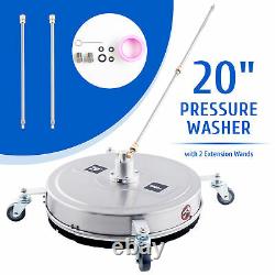 20 Pressure Surface Cleaner Washer Rotating Wands Extensions Nozzles 4000 psi