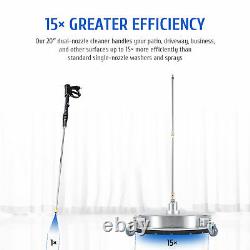 20 Pressure Surface Cleaner Washer Rotating Wands Extensions Nozzles 4000 psi