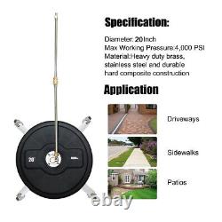 20'' Pressure Washer Surface Cleaner 4000PSI Pressure Washer with Wheels