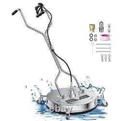 20'' Pressure Washer Surface Cleaner 4500PSI Power Washer Dual Handle with Wheel
