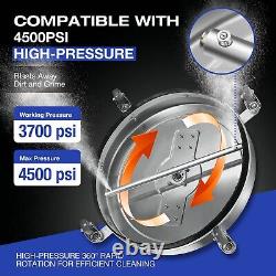20'' Pressure Washer Surface Cleaner 4500PSI Power Washer Dual Handle with Wheel