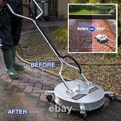 20'' Pressure Washer Surface Cleaner 4500PSI Power Washer Dual Handle with Wheel