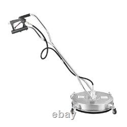 20 Pressure Washer Surface Cleaner 4 Wheels Dual Handle 4000 Max PSI