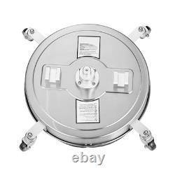 20 Pressure Washer Surface Cleaner 4 Wheels Dual Handle 4000 Max PSI