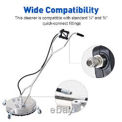 20 Surface Cleaner 4000 PSI Pressure Washer Dual Handle Quick Connector Wheels