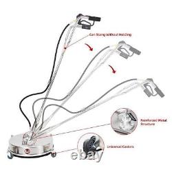 20 Surface Cleaner 4000 PSI Pressure Washer Dual Handle Quick Connector Wheels