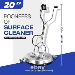 20 inch Pressure Washer Surface Cleaner 4500PSI Power Washer Dual Handle