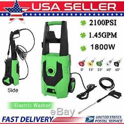 2100PSI 1.45GPM Electric Pressure Washer High Power Water Cleaner Jet Machine US