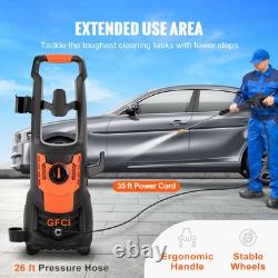 2150 PSI Electric Pressure Washer 1.8 GPM 1800W Cold Water Washer with Hose