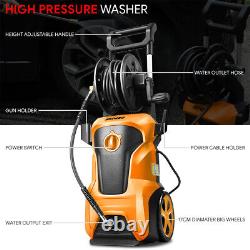 2176PSI 2.4 GPM Portable High-Pressure Washer Power Cleaner Car Washing Machine