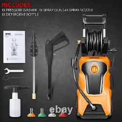 2176PSI 2.4 GPM Portable High-Pressure Washer Power Cleaner Car Washing Machine