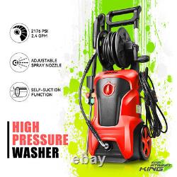 2176 PSI 2.4GPM High Pressure Power Washer Portable Electric Cleaner Machine