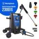 2300 PSI 1.76 GPM Cold Water Electric Powered Pressure Washer with Anti-Tipping