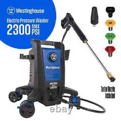 2300 PSI 1.76 GPM Electric Pressure Washer, Anti-Tipping Technology