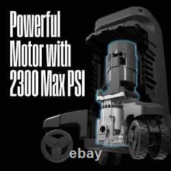 2300 PSI 1.76 GPM Electric Pressure Washer, Anti-Tipping Technology