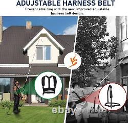 24FT Telescoping Pressure Washer Extension 4000PSI with 5 Spray Nozzle Portable