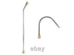 24FT Telescoping Pressure Washer Extension 4000PSI with 5 Spray Nozzle Portable