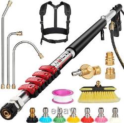 24 FT Pressure Washer Extension Wand, Extension Pole for Pressure Washer 400PSI
