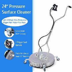 24 Pressure Surface Cleaner Attachment for Power Washers Rated up to 4000 PSI