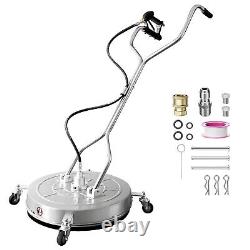 24 inch Pressure Washer Surface Cleaner 4500PSI Power Washer Dual Handle