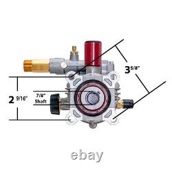 2750 PSI Pressure Washer Pump Fits 7/8 Shaft XR2500 XR2600 EXHA2425 FREE Key