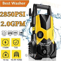 2850 PSI 2.0 GPM Electric Power Pressure Washer Cleaner High Sprayer Machine New