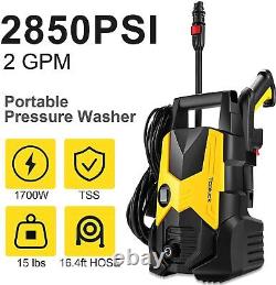 2850 PSI 2.0 GPM Electric Power Pressure Washer Cleaner High Sprayer Machine New