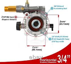 2900 PSI Power Washer Pump For Karcher Generac Homelite Horizontal 3/4 Shaft