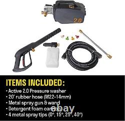 2.0 Electric Pressure Washer 2.0 GPM Flow and 1800 PSI Peak Pressure