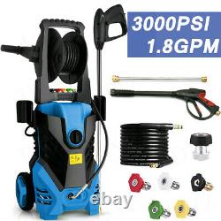 3000PSI 1.8GPM Electric Pressure Washer High Power Water Cleaner Sprayer-NEW