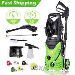 3000PSI 1.8GPM Electric Pressure Washer Powerful Cold Water Cleaner Machines
