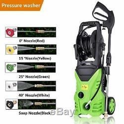 3000PSI 1.8GPM Electric Pressure Washer Powerful Cold Water Cleaner Machines